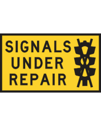 Signals Under Repair Sign 