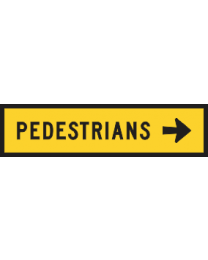 Pedestrians Right Sign 
