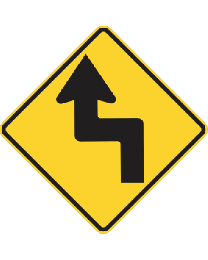 Reverse Turn (L or R) Sign 