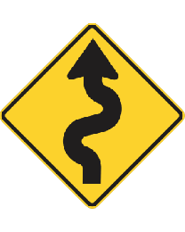 Winding Road Sign 