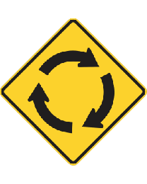 Roundabout (ahead) Sign 