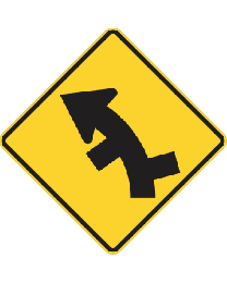 Successive Side Road Junction (L or R) Sign 
