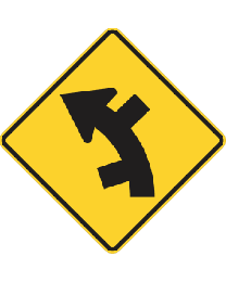 Successive Side Road Junction (L or R)  Sign  