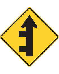 Successive Side Roads Junction (L or R) Sign