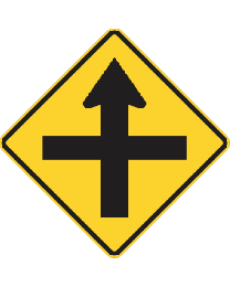 Cross Road Sign 