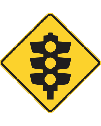 Signals Ahead (3 Lights) Sign