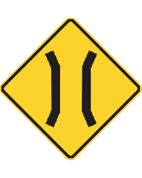 Narrow Bridge Sign 