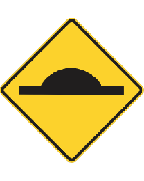 Road Humps Ahead Sign 