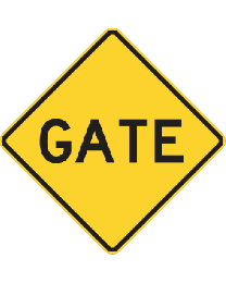 Gate Sign 