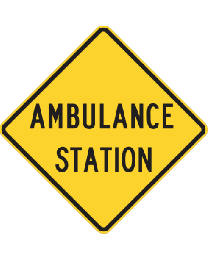 Ambulance Station Sign 