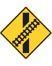 Train Crossing-angle (L or R)  Signs 