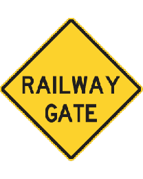 Railway Gate Sign 
