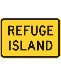 Refuge Island Sign 