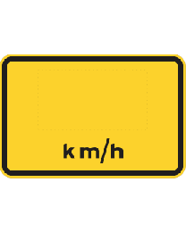 Advisory Speed  Sign 