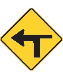 Modified Intersection (L or R)  Sign 