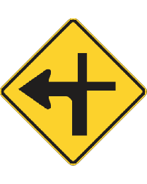 Modified Intersection (L or R) Sign