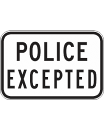 Police Expected Sign