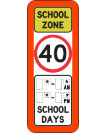 School Zone Speed Limit Sign