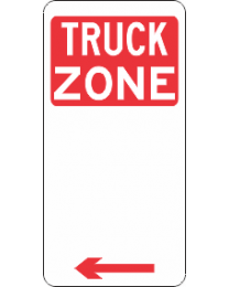 Truck Zone Sign