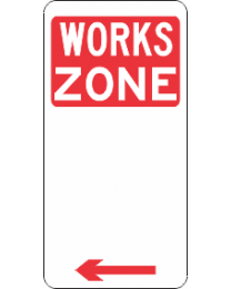 Works Zone Sign