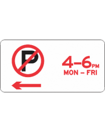 No Parking (use time suffix or specify time)
