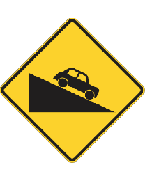 Steep Descent Sign