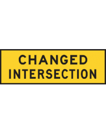 Changed Intersection Sign