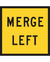 Merge Left Sign
