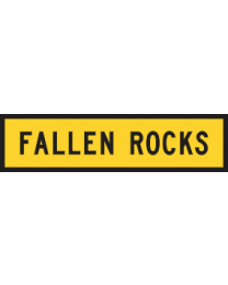 Fallen Rocks Sign