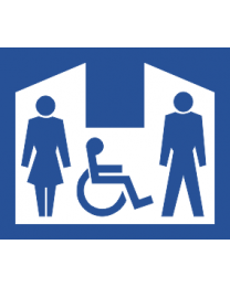 Accessible Toilets Sign