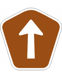 Tourist Drive Markers Arrow Shield Sign 