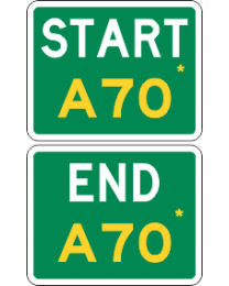 Route Markers - Alphanumeric Start and End 