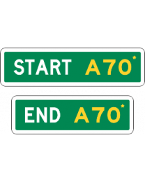 Route Markers - Alphanumeric Start and End 