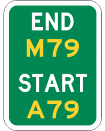 Route Markers - Alphanumeric Start and End