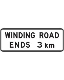 Winding Road Ends Sign