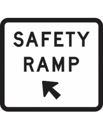 Safety Ramp Left Sign