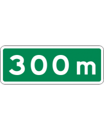 Supplementary Distance Plate Sign
