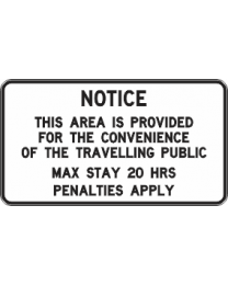 Rest Area Notice
