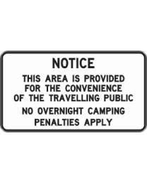 Rest Area Notice