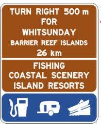 Tourist Feature - Special Tourist Information Sign