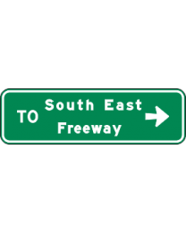 Freeway Approach Sign