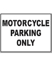 Motorcycle Parking Only