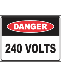 240 Volts Sign