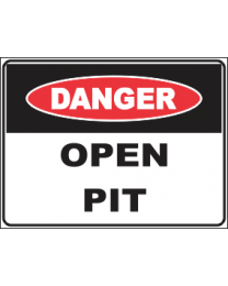 Open Pit Sign