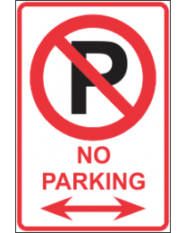 No Parking Area Sign