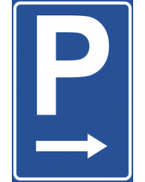 Parking On Right Sign