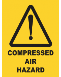Compressed Air Hazard Sign