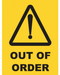 Out Of Order Sign
