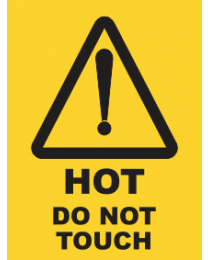 Hot Do Not Touch Sign