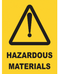 Hazardous Materials Sign